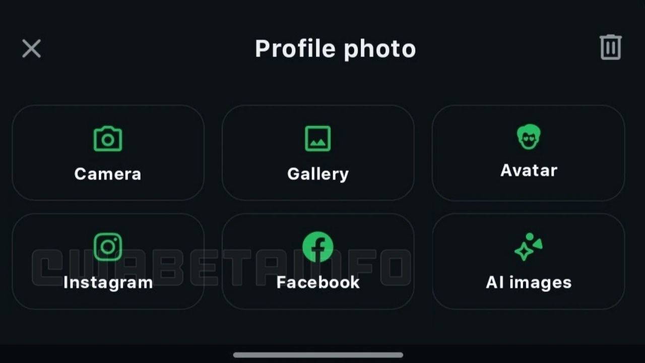 WhatsApp yeni fotoğraf ekleme özelliği